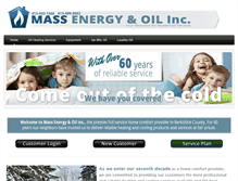 Tablet Screenshot of massenergyoil.com